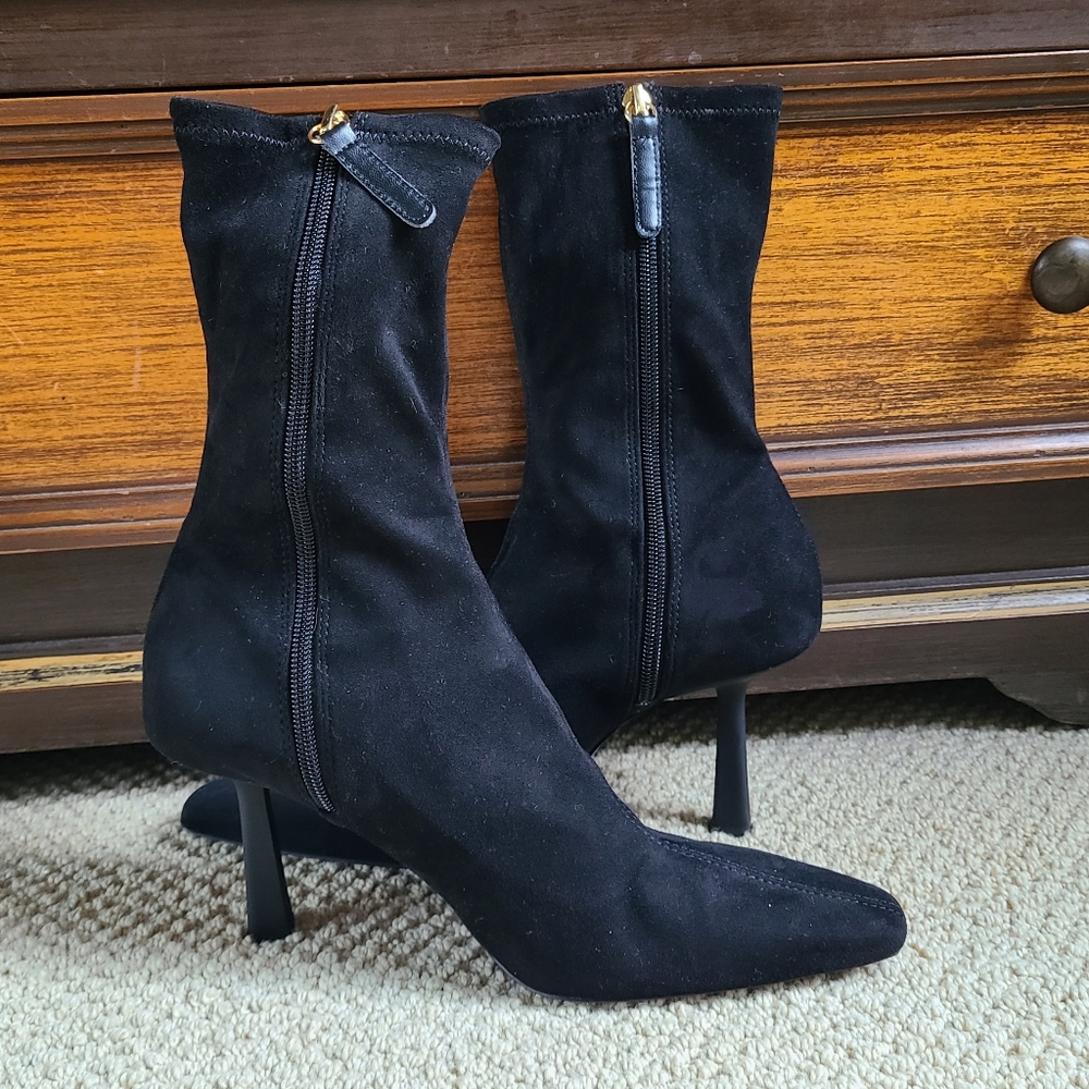 Zara Black Suede Boots